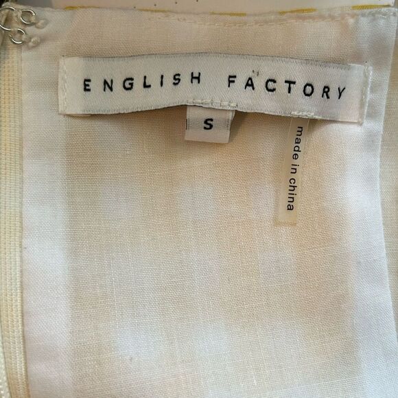 NEW English Factory Yellow Gingham Sun Dress - Picture 3 of 5